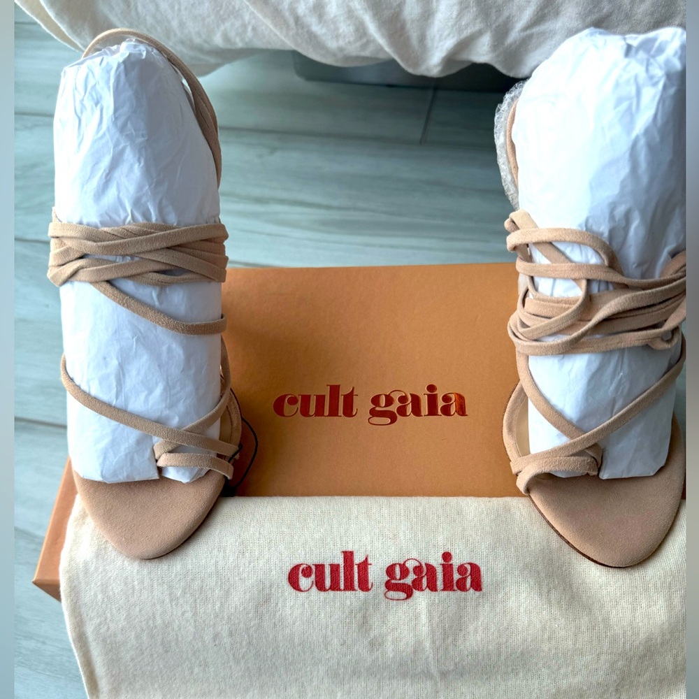 NMB- Adina Heel in Sand Color. Size 35, originally $568